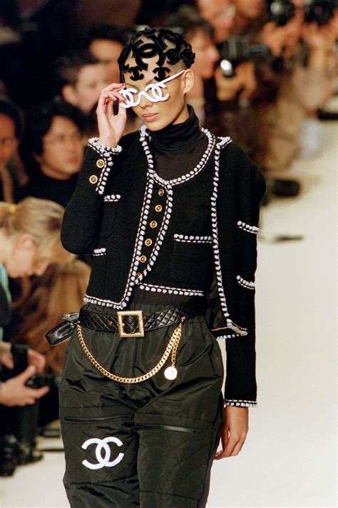 90's chanel fashion|old Chanel outfits.